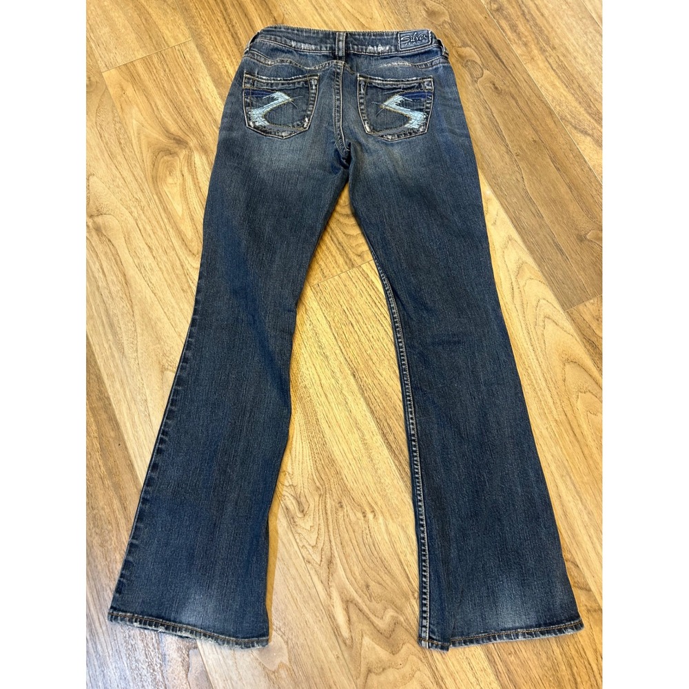 Silver Jeans Lola Dark Wash Bootcut Denim Blue Jeans 26/33‎ L1515SFD491